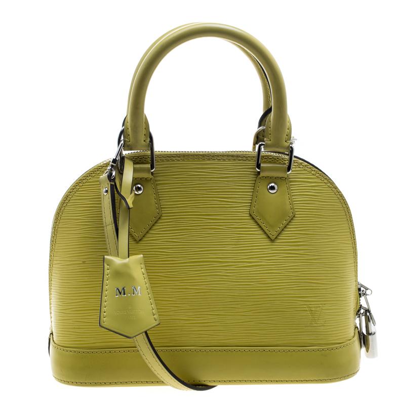 Louis Vuitton Citron Epi Leather Alma BB Bag
