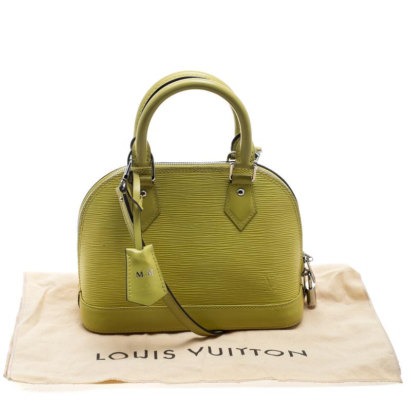 Louis Vuitton Citron Epi Leather Alma BB Bag 5