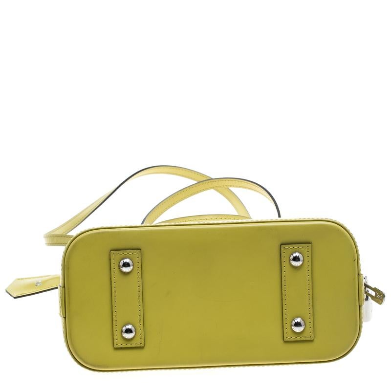 Louis Vuitton Citron Epi Leather Alma BB Bag 6