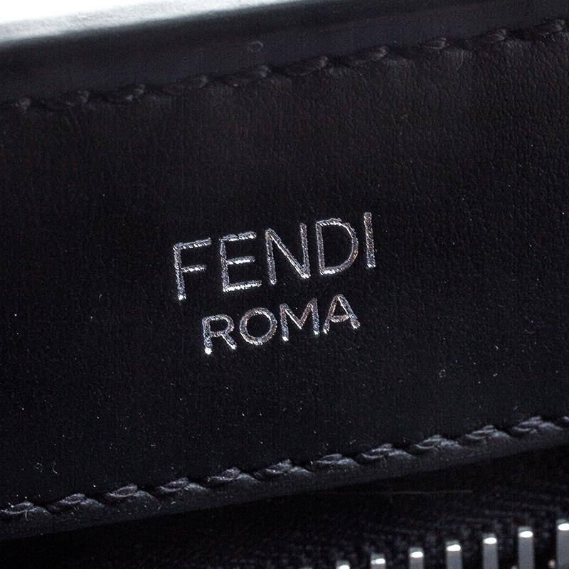 Fendi Black Leather Small Dotcom Shoulder Bag 2