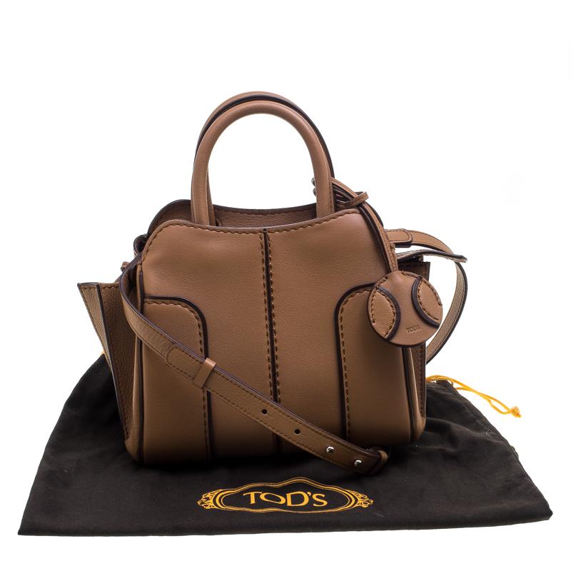 Tod's Brown Leather Micro Sella Satchel 5