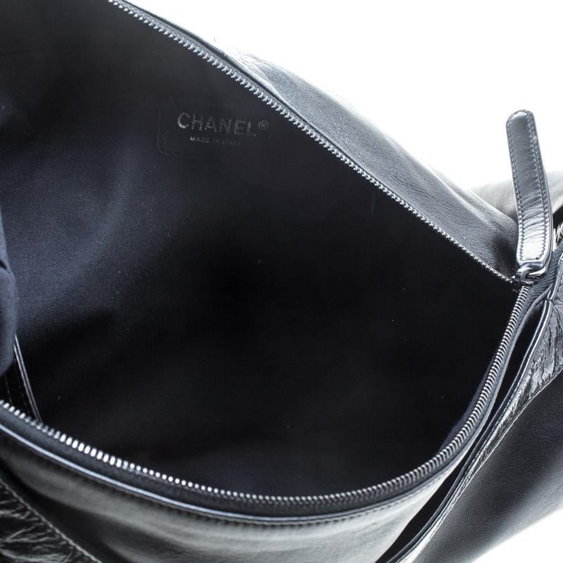 Chanel Black Leather Large Girl Chanel Bag 1