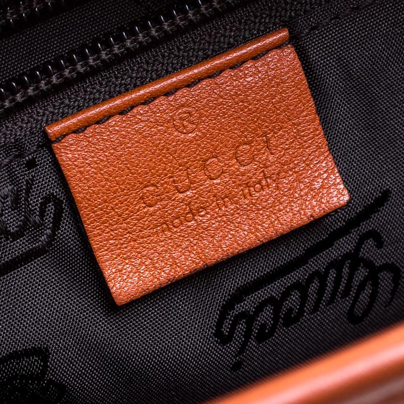 Gucci Orange Guccissima Leather Tote 5