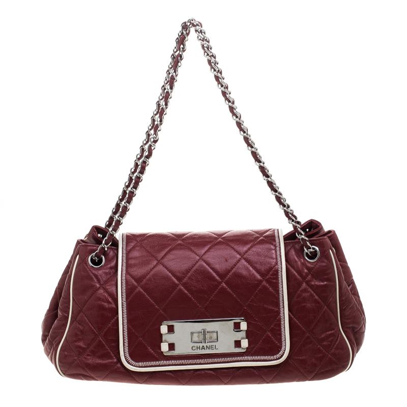 Chanel Red Quilted Leather Accordion Reissue Shoulder Bag