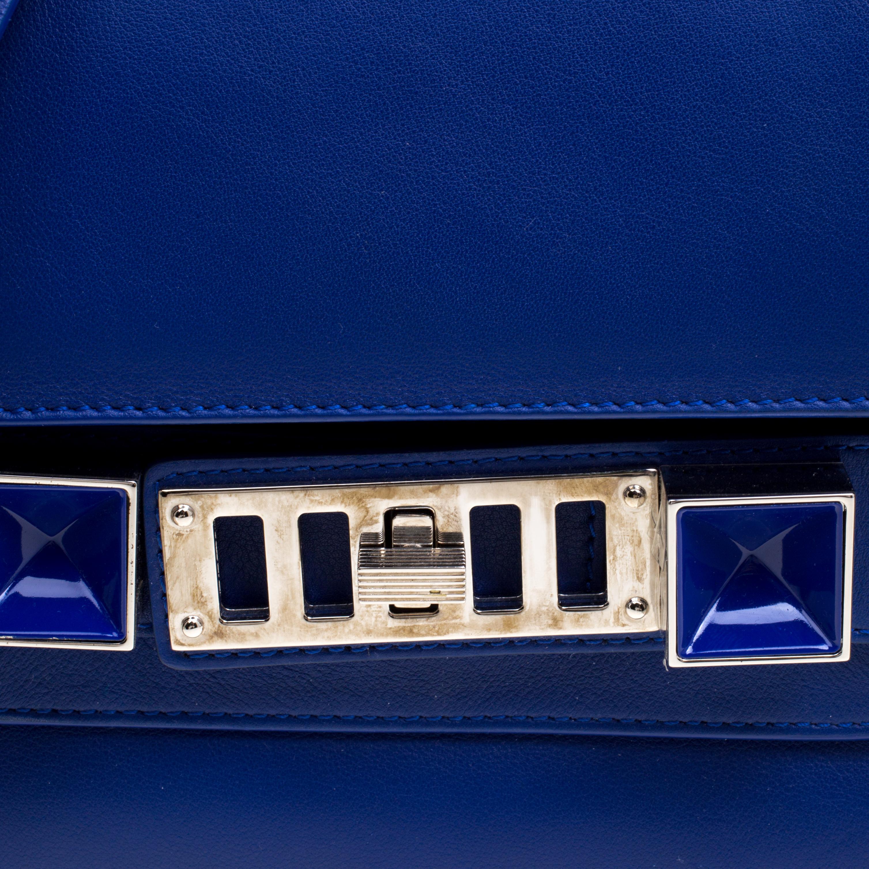 Proenza Schouler Blue Leather Mini Classic PS11 Shoulder Bag 6