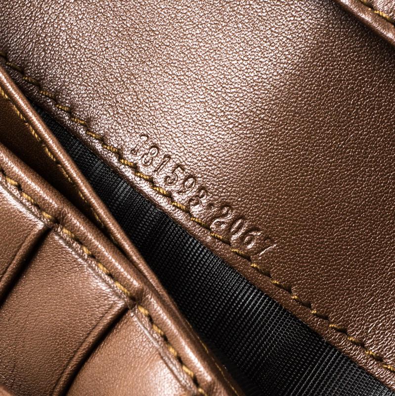 Gucci Brown Guccissima Leather Britt Continental Wallet In Excellent Condition In Dubai, Al Qouz 2