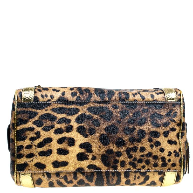 dolce and gabbana leopard print bag