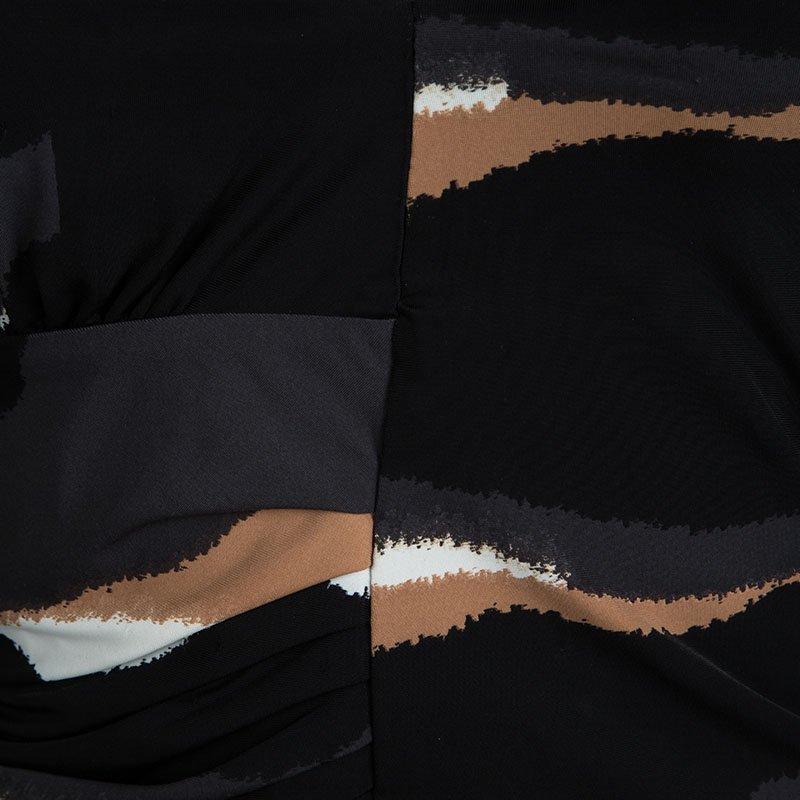 Roberto Cavalli Multicolor Animal Printed Knit Top and Maxi Skirt Set L 1