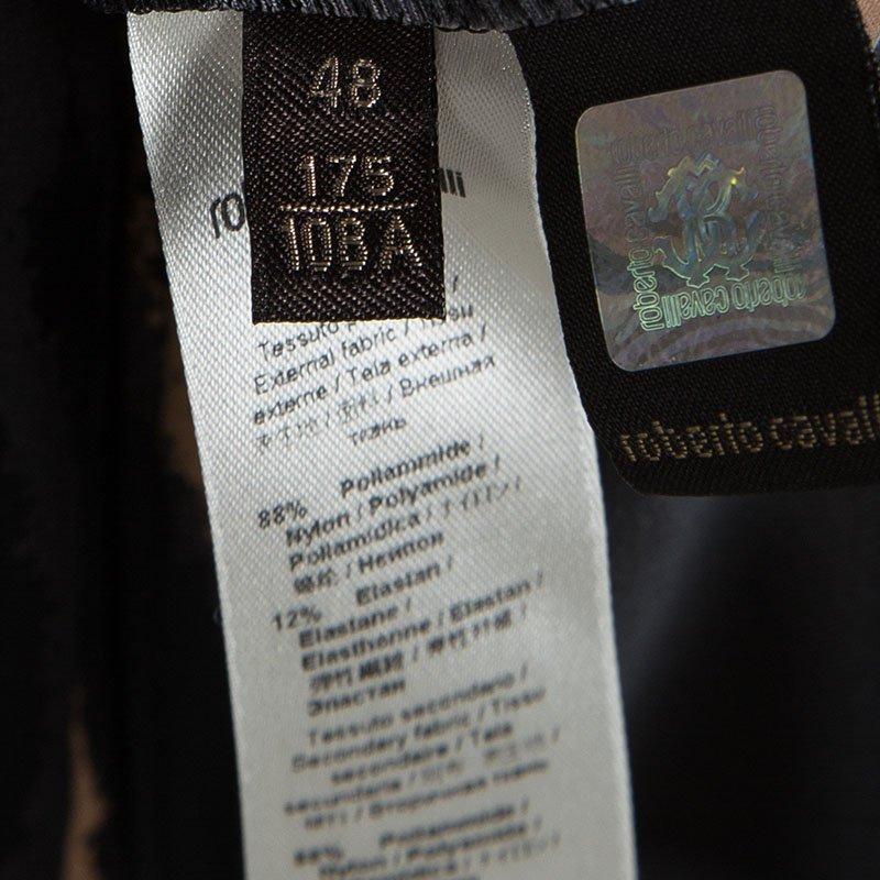 Roberto Cavalli Multicolor Animal Printed Knit Top and Maxi Skirt Set L 4