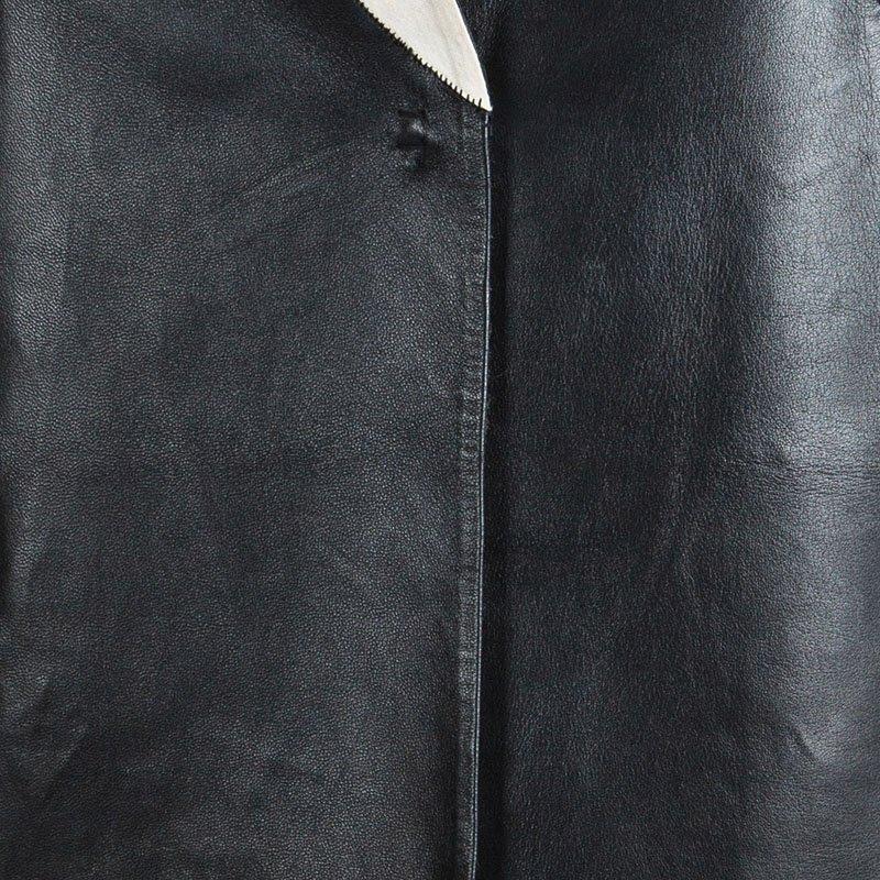 Marni Black Leather Jacket S 1