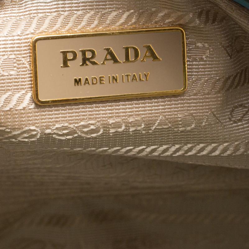 Prada Green Patent Leather Satchel 2