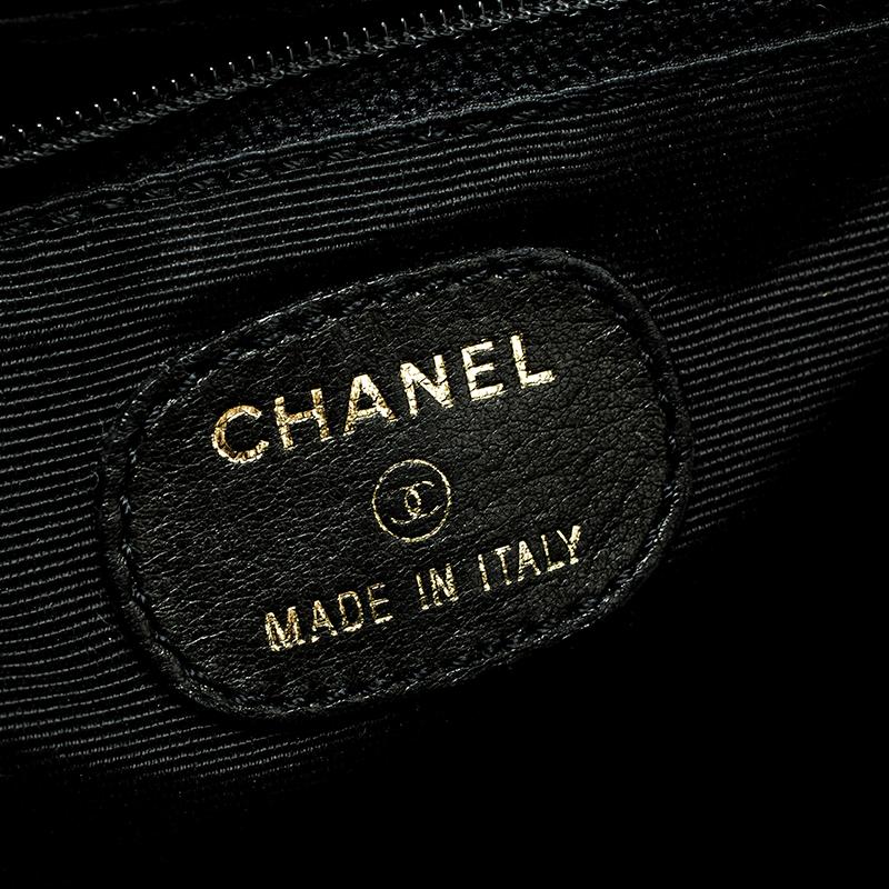 Chanel Black Glazed Wicker Mini Vintage Flap Bag 3