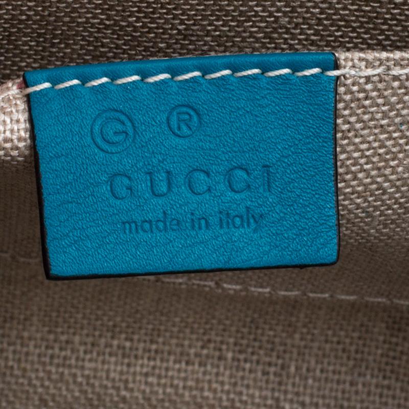 Gucci Blue Mircoguccissima Leather Mini Emily Chain Shoulder Bag 3