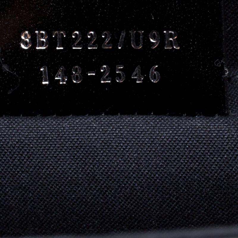 Women's Fendi Black/Silver Textured Leather Small Color Block Demi Jour Shoulder Bag