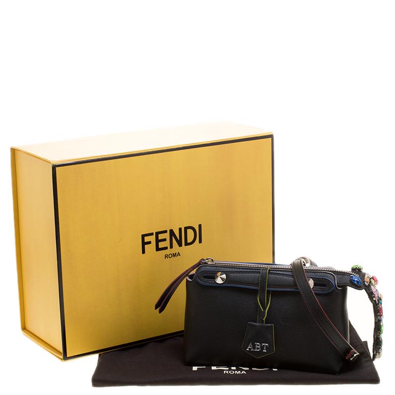 Fendi Black Leather Mini By The Way Crossbody Bag 2