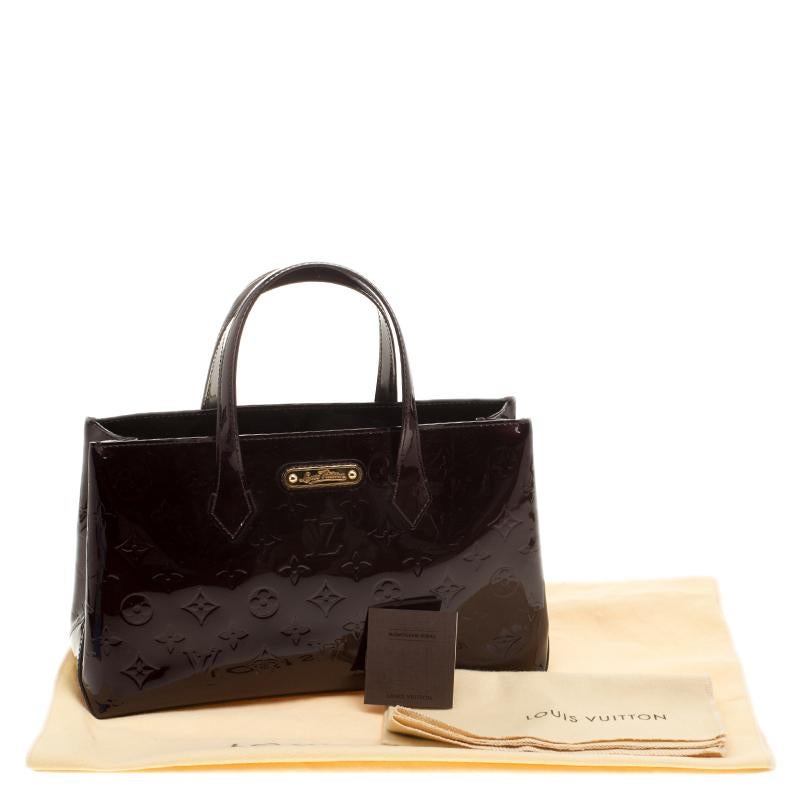 Louis Vuitton Amarante Monogram Vernis Wilshire PM Bag 1