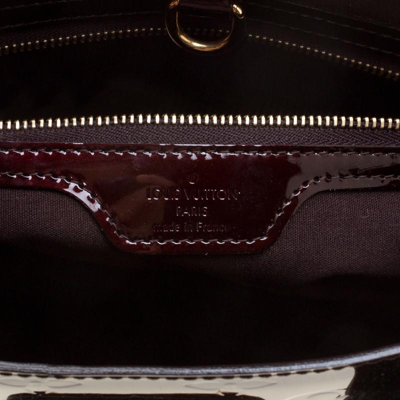 Louis Vuitton Amarante Monogram Vernis Wilshire PM Bag 4