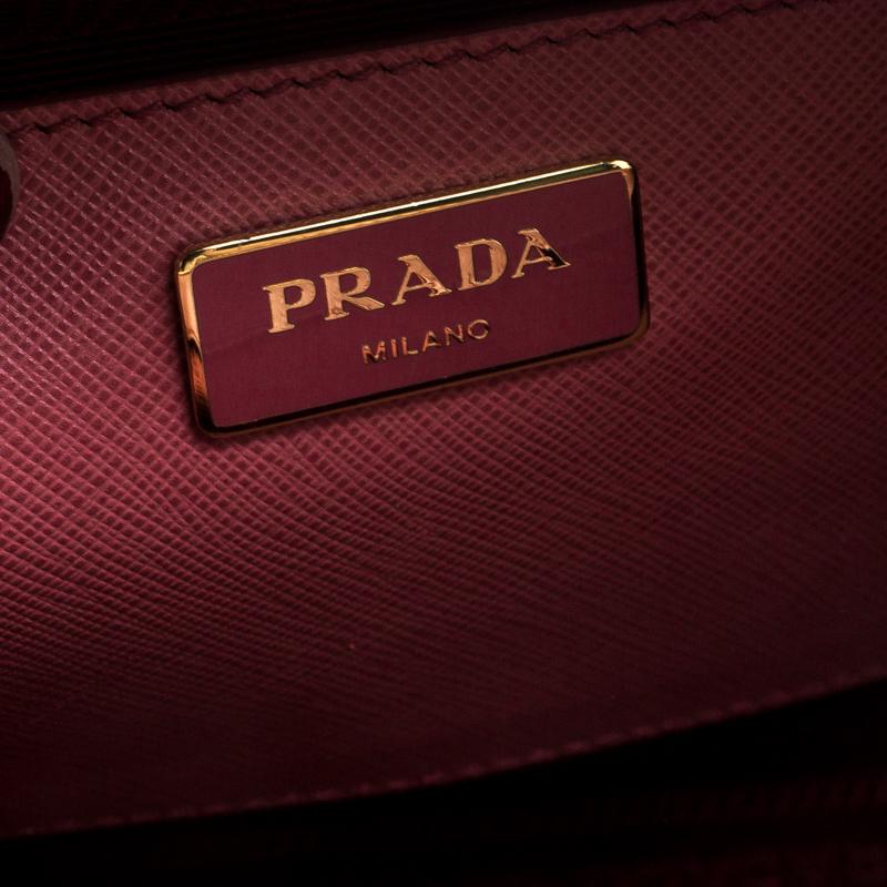 Prada Pink Saffiano Lux Leather Cargo Pocket Tote 3