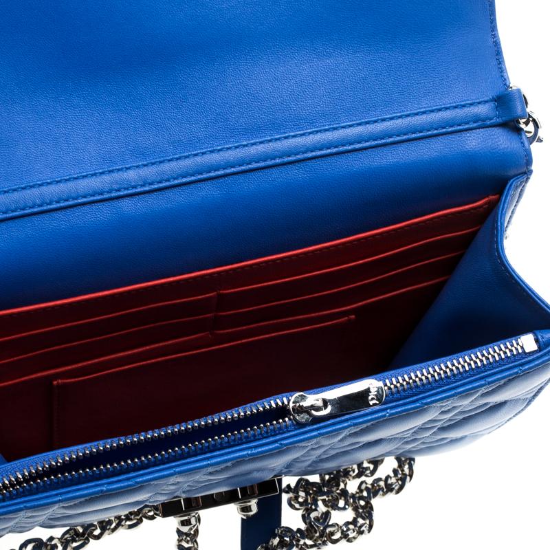 Dior City Blue Cannage Leather Miss Dior Promenade Shoulder Bag 4