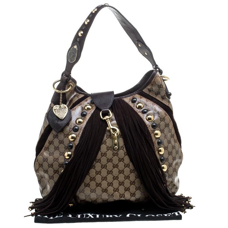 gucci crystal coated canvas