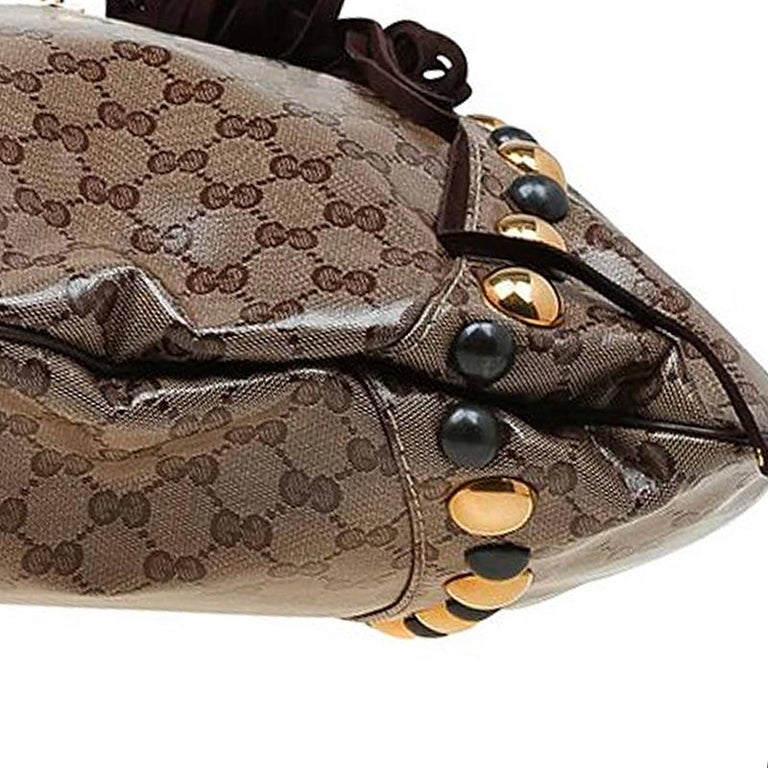gucci crystal coated canvas