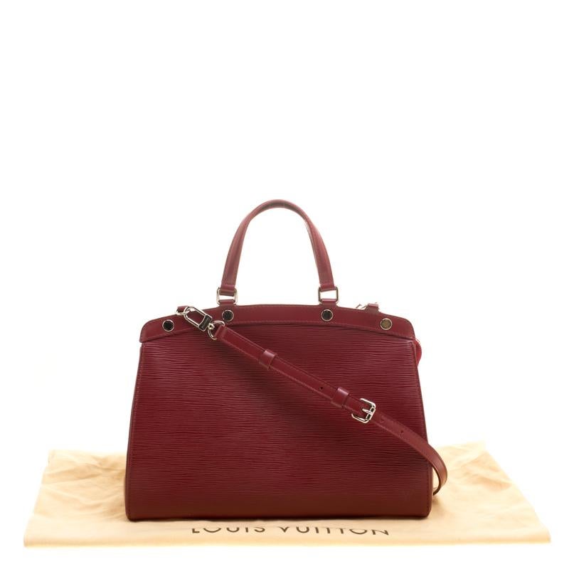 Louis Vuitton Red Epi Leather Brea MM Bag 5