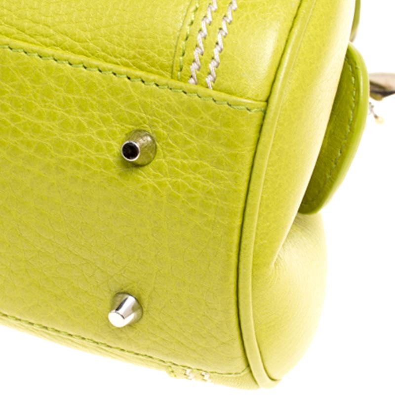 Women's Dior Green Leather Small Limited Edition 0076 Butterfly Detective Satchel