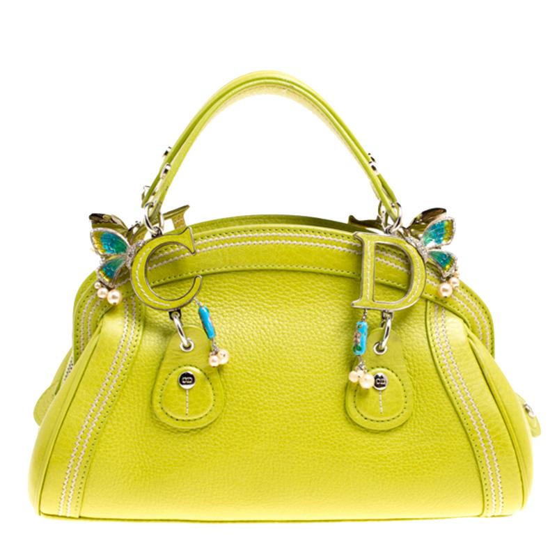 Bag Dior Green in Cotton - 28603766