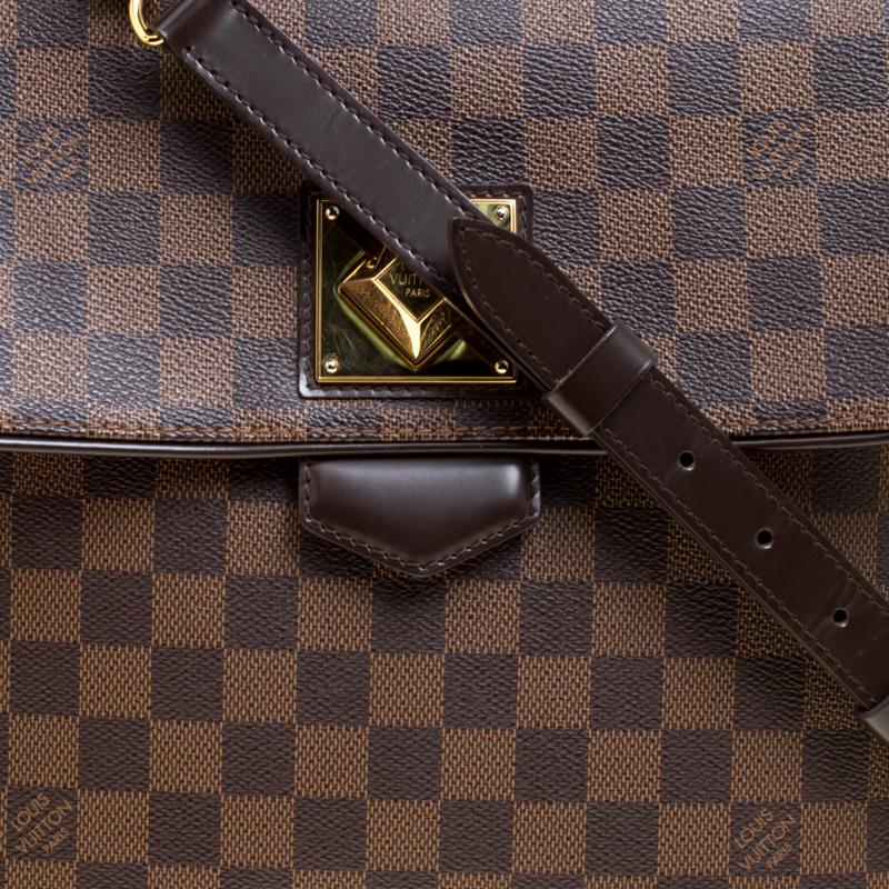 Louis Vuitton Damier Ebene Canvas Bergamo GM Bag 1