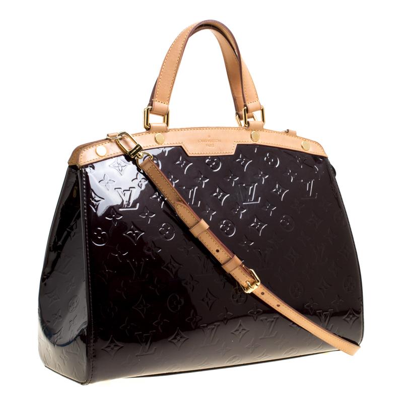 Louis Vuitton Terre D’Ombre Monogram Vernis Brea GM Bag In Good Condition In Dubai, Al Qouz 2