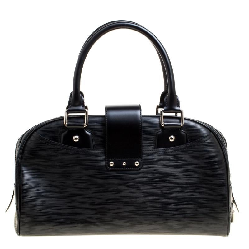 Louis Vuitton Black Epi Leather Bowling Montaigne GM Bag 2