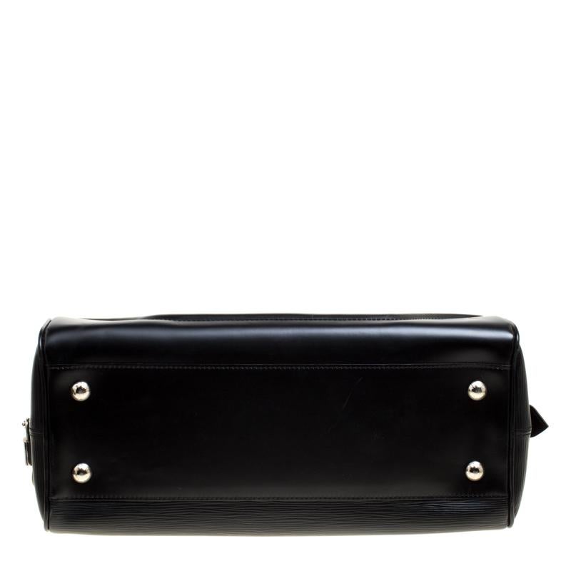 Louis Vuitton Black Epi Leather Bowling Montaigne GM Bag 4