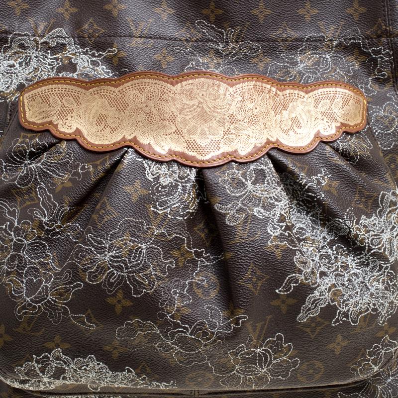 Louis Vuitton Monogram Canvas Limited Edition Dentelle Fersen GM Bag In Excellent Condition In Dubai, Al Qouz 2
