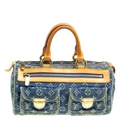 Louis Vuitton Green Monogram Denim Neo Speedy Bag at 1stDibs