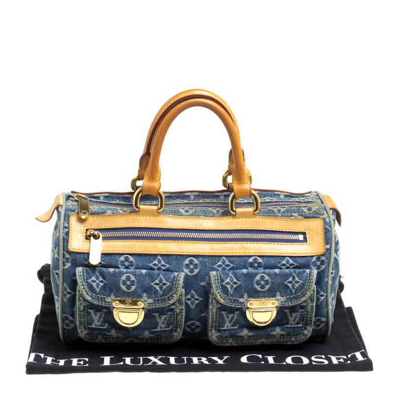 Louis Vuitton Blue Monogram Denim Neo Speedy Bag 2