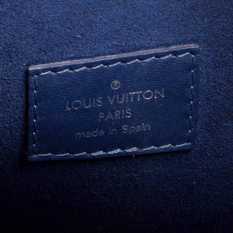Louis Vuitton Blue Marine Epi Leather Neverfull MM Bag 7
