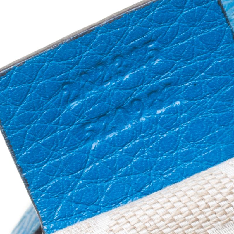 Gucci Blue Leather Medium Diana Bamboo Shoulder Bag 1