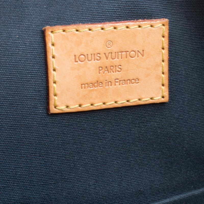 Women's Louis Vuitton Green Monogram Vernis Bellevue GM Bag