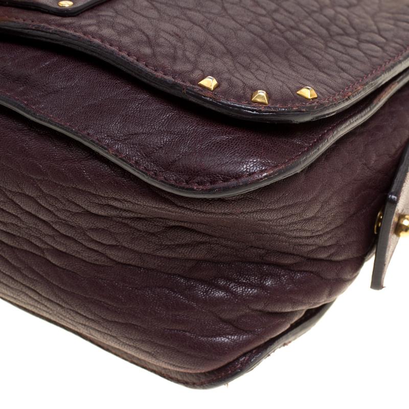 Marc Jacobs Dark Burgundy Leather Crossbody Bag 1