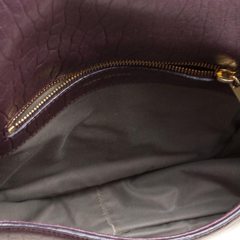 Marc Jacobs Dark Burgundy Leather Crossbody Bag 2