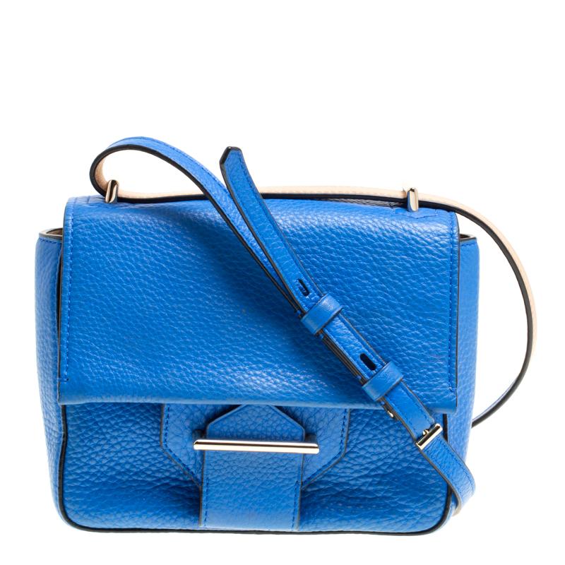 Reed Krakoff Blue Leather Mini Standard Shoulder Bag