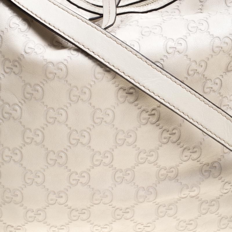 Gucci Light Beige Guccissima Leather Miss GG Hobo 5
