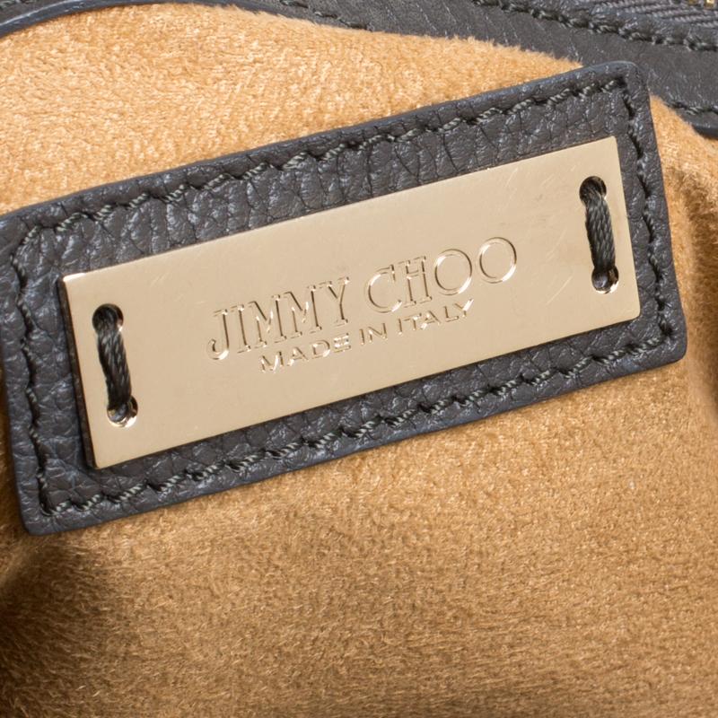 Women's Jimmy Choo Grey Leather Shoulder Bag
