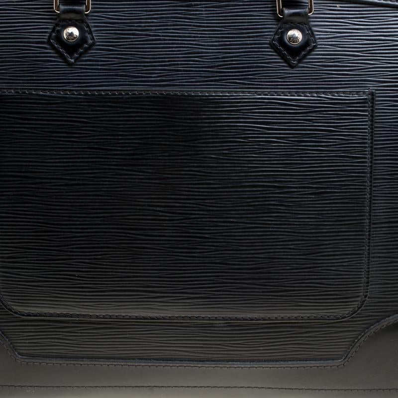 Louis Vuitton Black Epi Leather Madeleine GM Bag 4