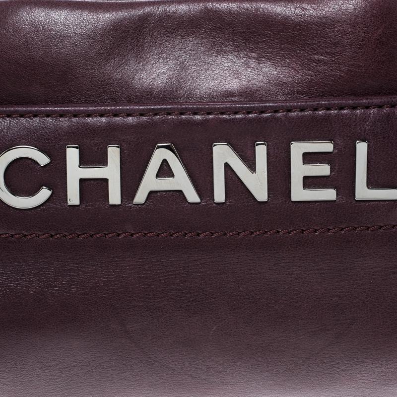 Chanel Purple Leather LAX Accordion Camera Shoulder Bag 4