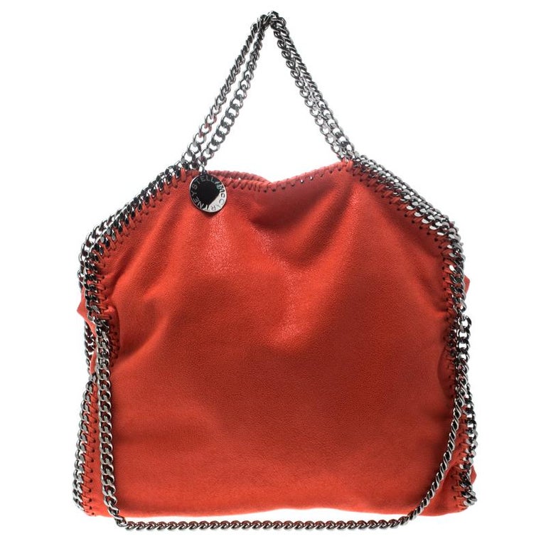 Stella McCartney Coral Faux Leather Small Falabella Tote For Sale at ...