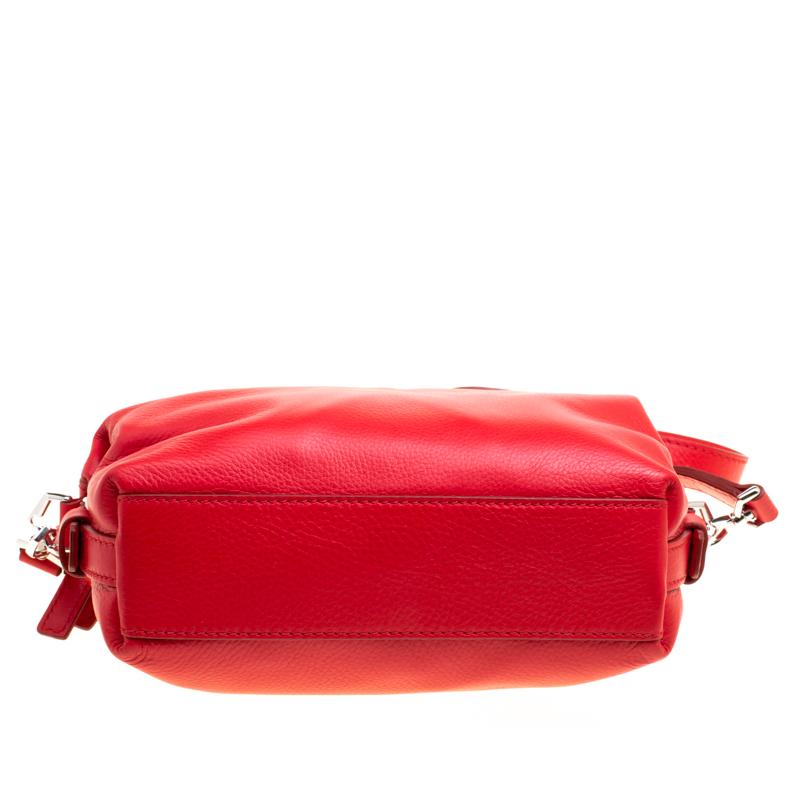 Givenchy Red Leather Micro Nightingale Crossbody Bag 1