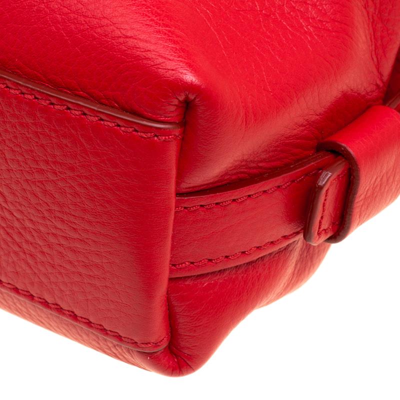 Givenchy Red Leather Micro Nightingale Crossbody Bag 4