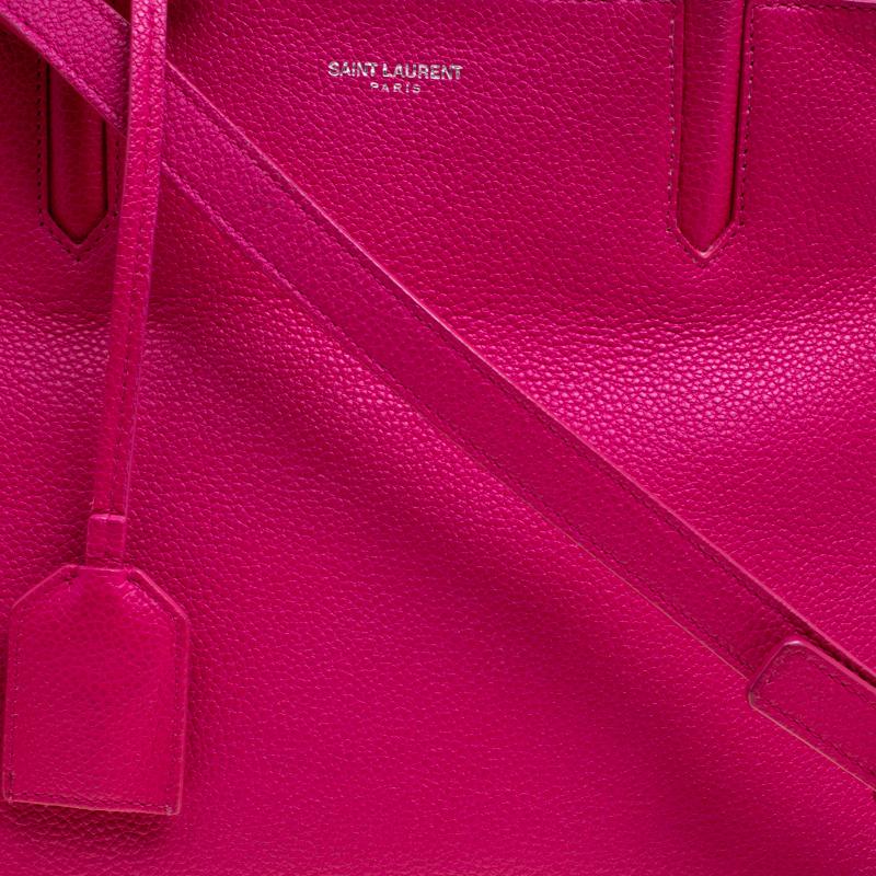 Saint Laurent Hot Pink Leather Small Rive Gauche Bag 1