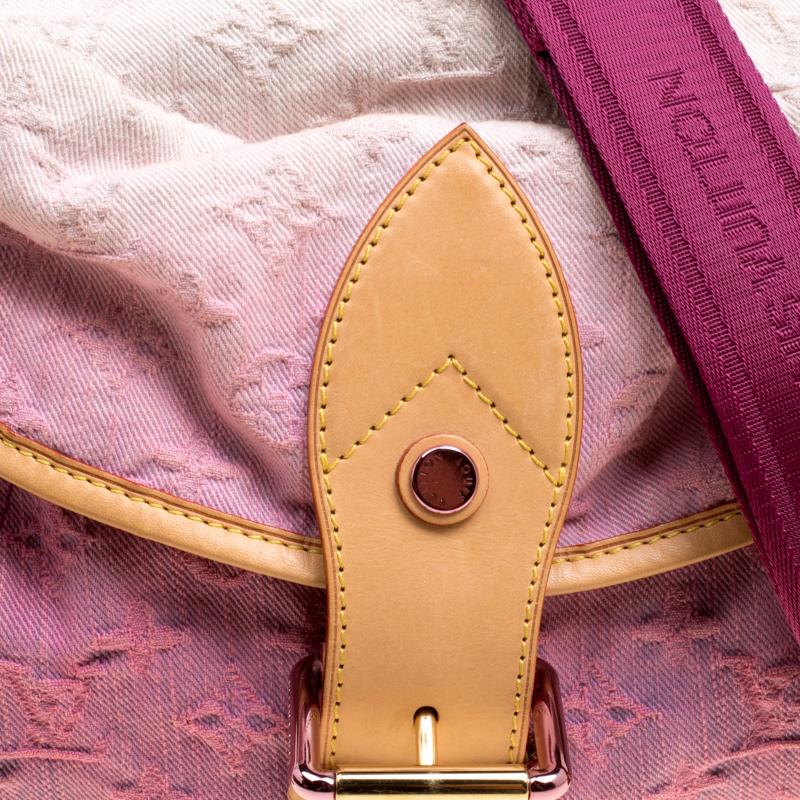 pink louis vuitton denim bag